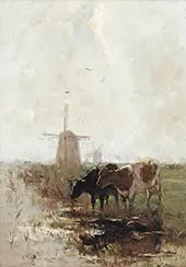 Cows near The Waterfront 2 By Willem Maris
