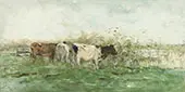 Cows with a Puddle By Willem Maris