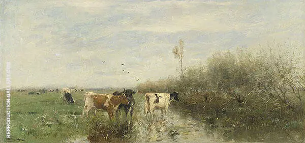 Landscape with a Herd of Cattle By Willem Maris