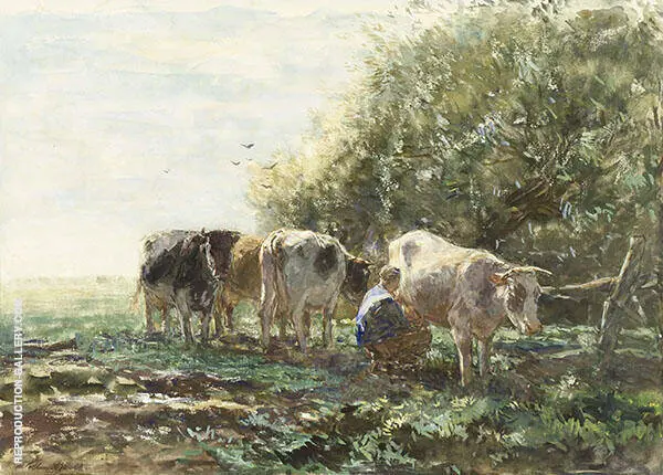 The Milking Pen By Willem Maris