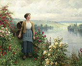 By The River By Daniel Ridgway Knight