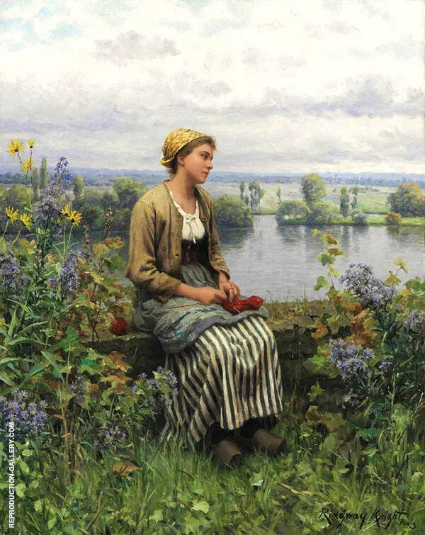 Normandy Girl By Daniel Ridgway Knight
