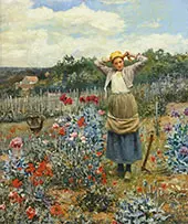 Tending The Garden By Daniel Ridgway Knight
