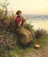 The New Puppy By Daniel Ridgway Knight
