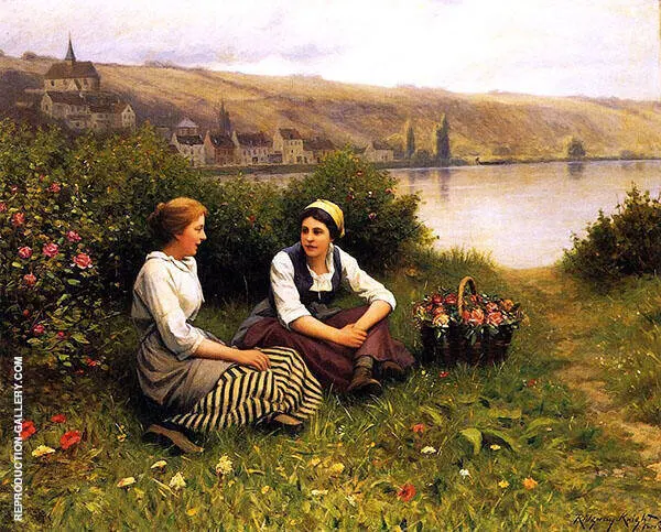 Waiting for The Ferryman By Daniel Ridgway Knight