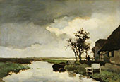 A Dutch Canal 1891 By Johan Hendrik Weissenbruch