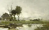 Autumn Landscape By Johan Hendrik Weissenbruch