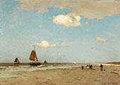 Beach Scene 1887 By Johan Hendrik Weissenbruch