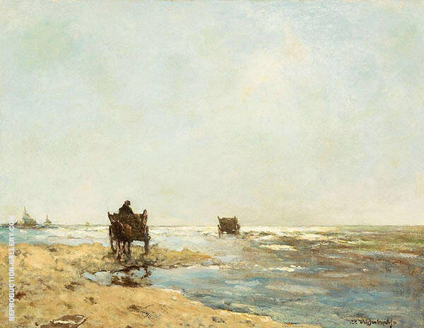 Beach with Shelfish Gatherers | Oil Painting Reproduction