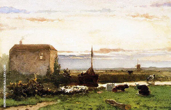 Canal at Rijswijk By Johan Hendrik Weissenbruch