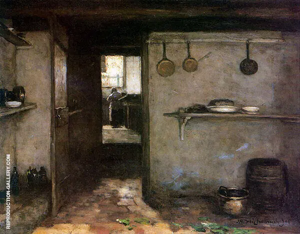 Glimpse into The House Under The Artists Home in The Hague 1888 By Johan Hendrik Weissenbruch