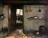 Glimpse into The House Under The Artists Home in The Hague 1888 By Johan Hendrik Weissenbruch