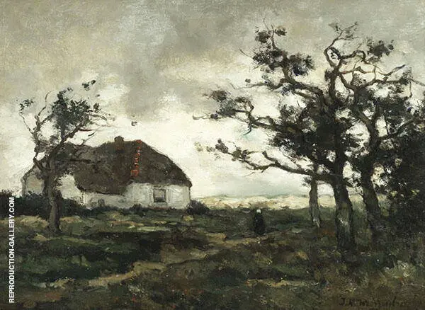 Landscape with Figure By Johan Hendrik Weissenbruch