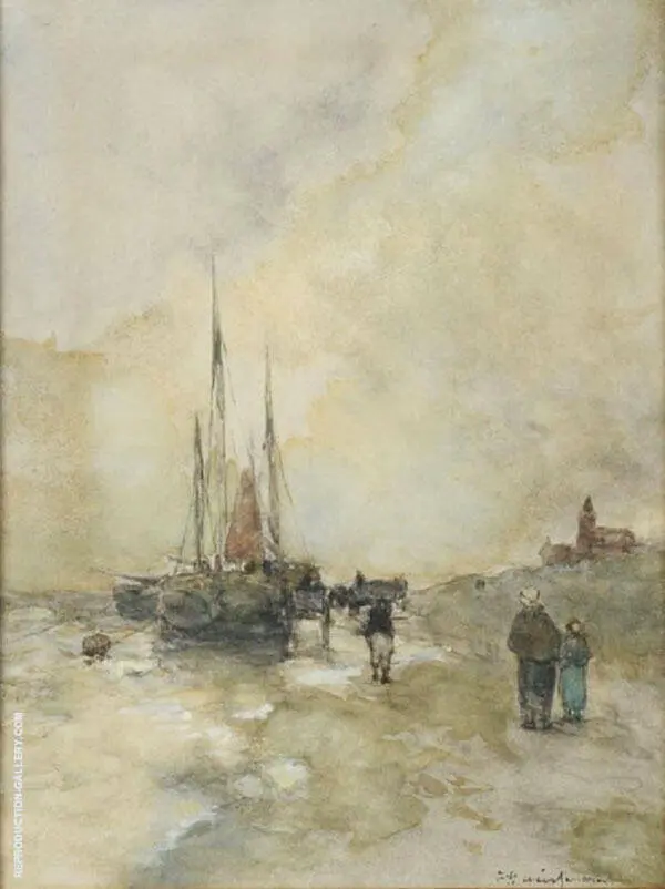 On The Dutch Coast By Johan Hendrik Weissenbruch