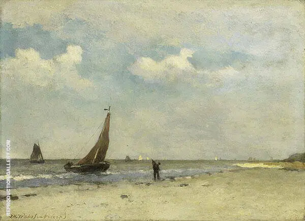Strandgezicht By Johan Hendrik Weissenbruch