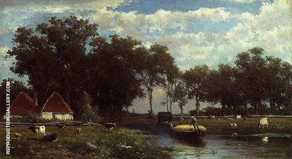 The Hay Bridge 1850 By Johan Hendrik Weissenbruch