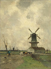 The Mill By Johan Hendrik Weissenbruch