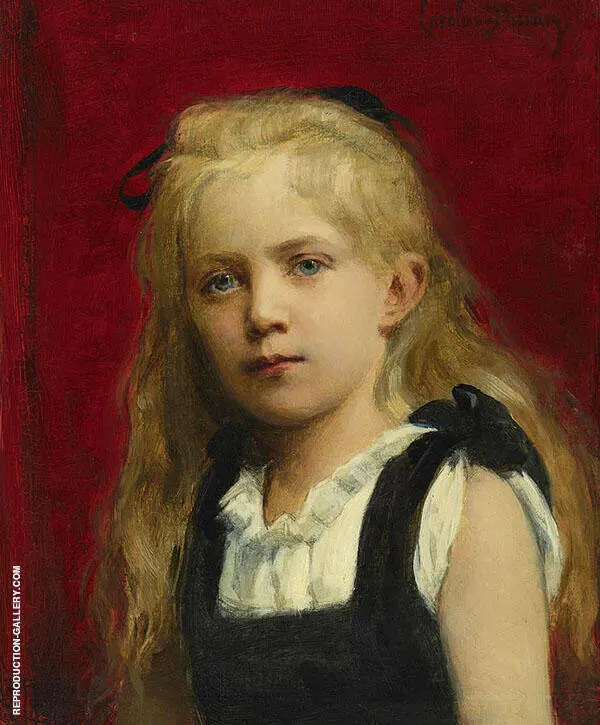 Portrait of a Girl 1880 By Charles Auguste Emile Durant (Carolus Duran)