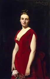 Portrait of Anna Obolenskaya By Charles Auguste Emile Durant (Carolus Duran)