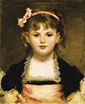 Portrait of A Young Girl By Charles Auguste Emile Durant (Carolus Duran)