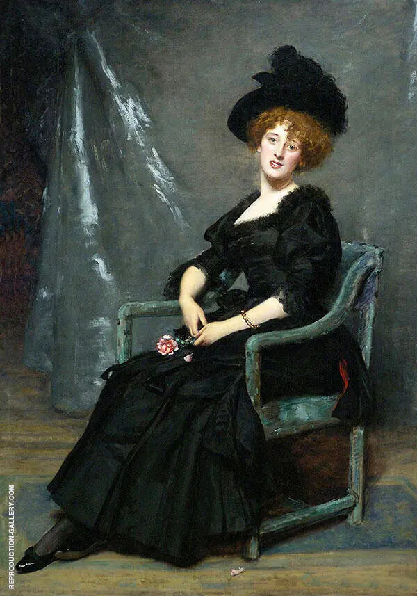Portrait of Lucy Lee Robbins By Charles Auguste Emile Durant (Carolus Duran)