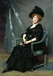 Portrait of Lucy Lee Robbins By Charles Auguste Emile Durant (Carolus Duran)