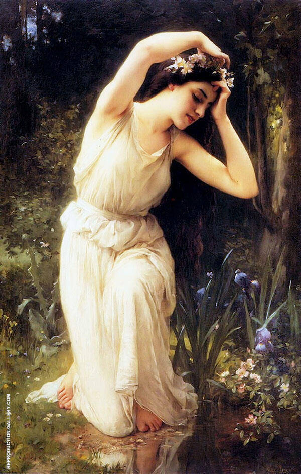 A Nymph in The Forest by Charles Amable Lenoir | Oil Painting Reproduction