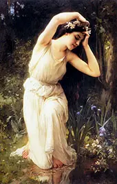 A Nymph in The Forest By Charles Amable Lenoir