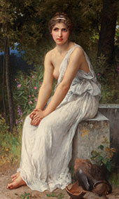 Beauty in a Garden By Charles Amable Lenoir