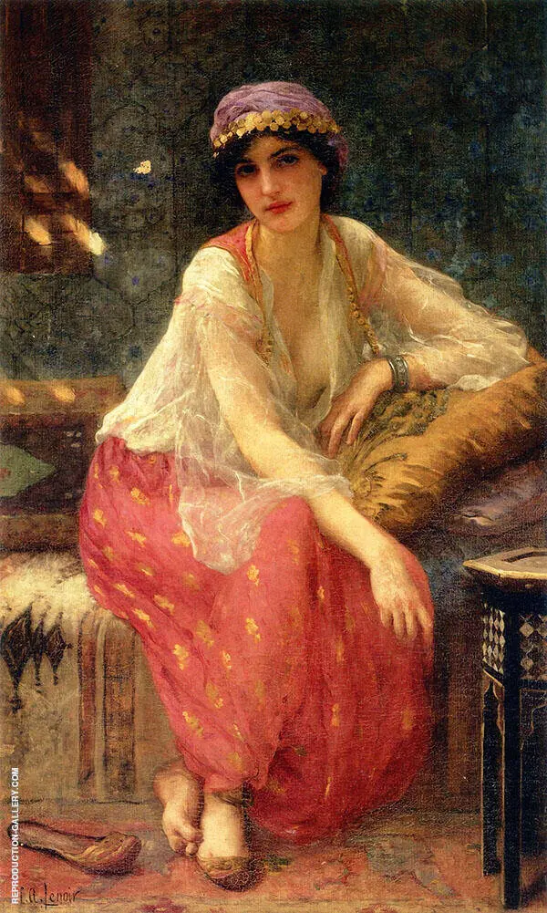 Odalisque By Charles Amable Lenoir