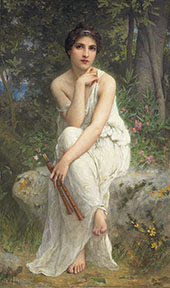 The Flute Player By Charles Amable Lenoir