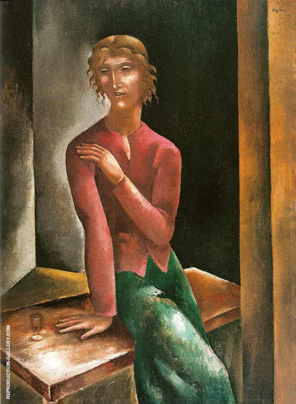 Girl with Red Shawl By Eugene Zak