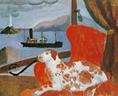 China Dog in a St. Ives Window 1926 By Christopher Wood