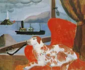 China Dog in a St. Ives Window 1926 By Christopher Wood