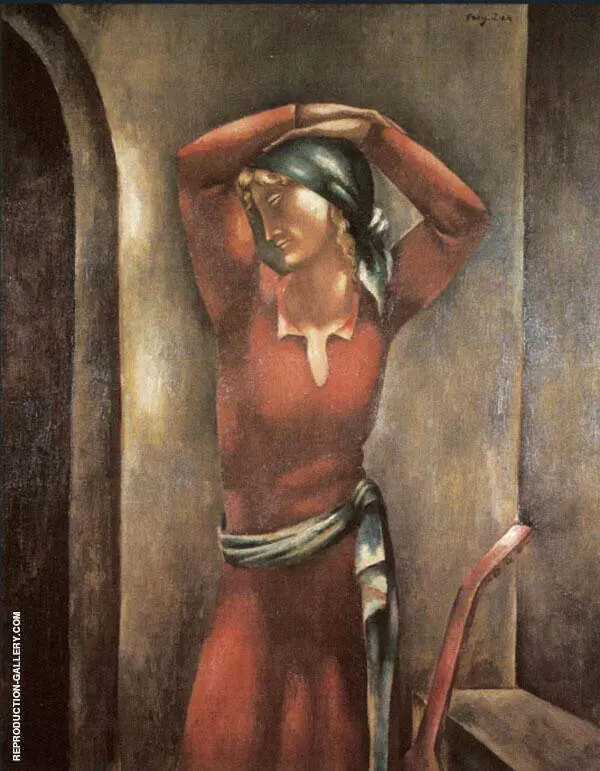 Woman with Guitar By Eugene Zak