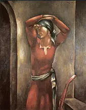 Woman with Guitar By Eugene Zak