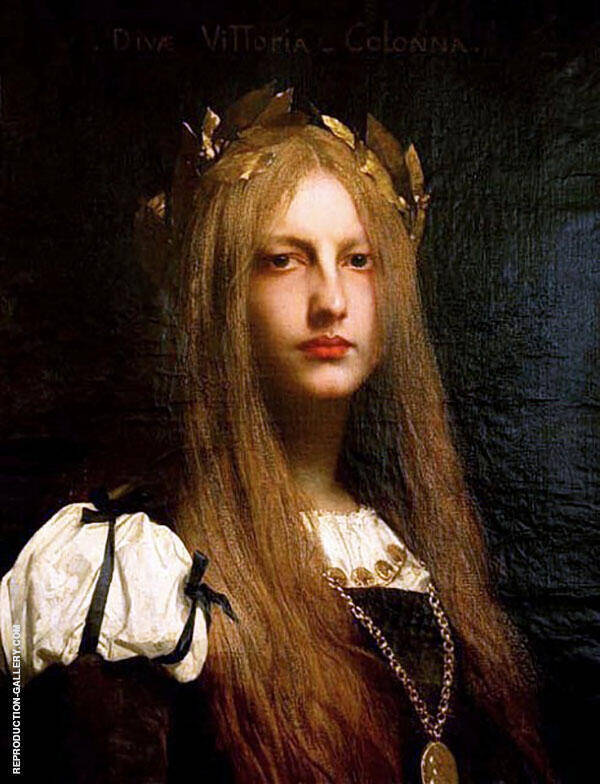 Diva Vittoria Colonna by Jules Joseph Lefebvre | Oil Painting Reproduction