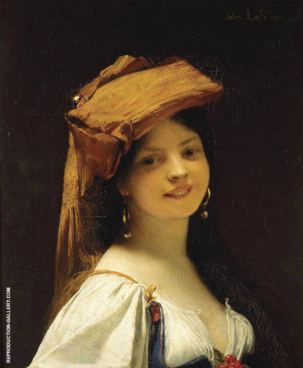 La Jeune Rieuse The Amused Young Lady 1861 | Oil Painting Reproduction