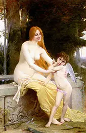 L'amour Blesse By Jules Joseph Lefebvre