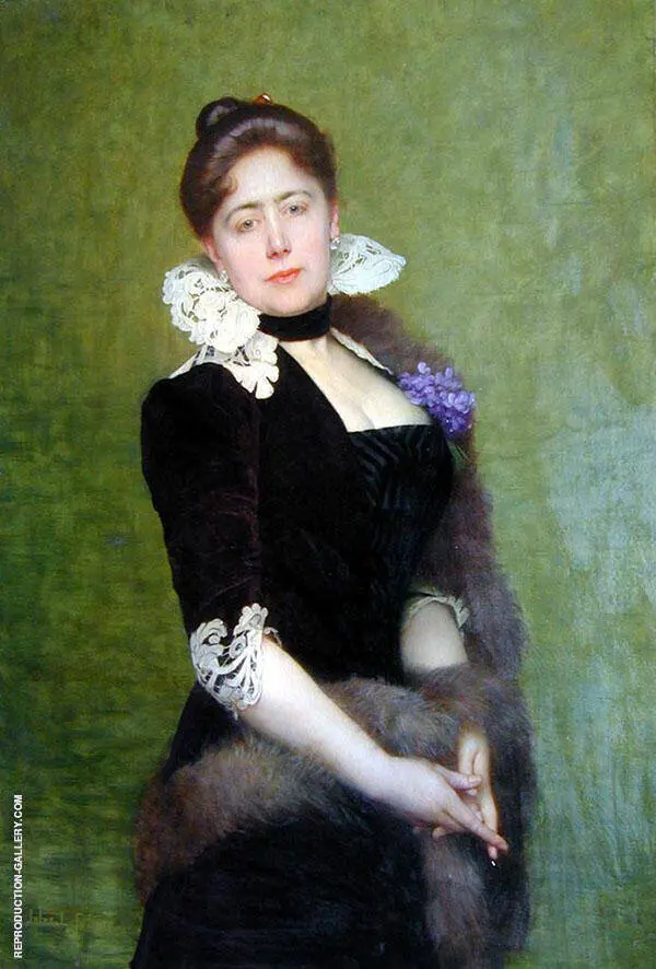 Portrait of a Lady By Jules Joseph Lefebvre