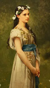 Portrait of Julia Foster Ward By Jules Joseph Lefebvre