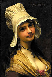 Yvonne The Artist Daughter 1877 By Jules Joseph Lefebvre