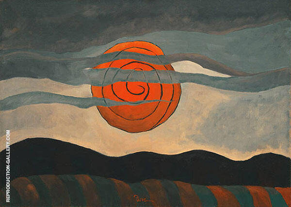 Red Sun 1935 by Arthur Dove | Oil Painting Reproduction