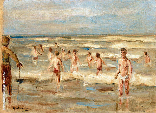 Bathing Boys 1899 by Max Liebermann | Oil Painting Reproduction