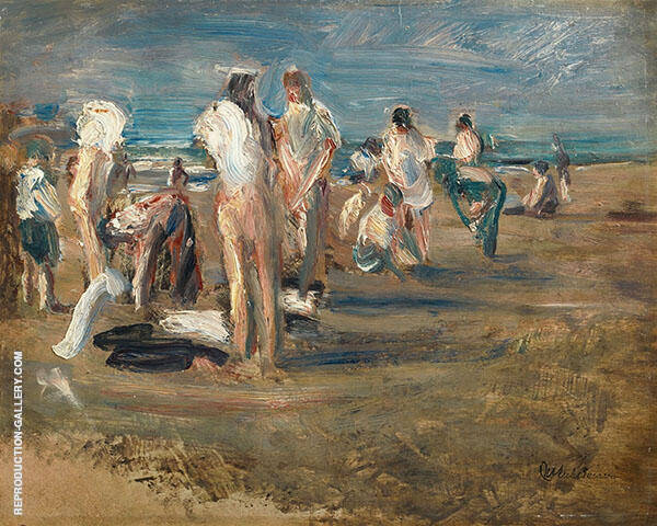 Bathing Boys c1899 by Max Liebermann | Oil Painting Reproduction