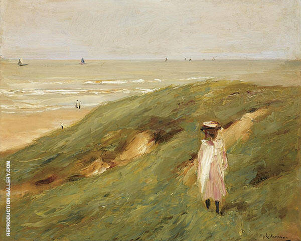 Dune near Nordwijk with a Child | Oil Painting Reproduction