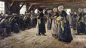 Flax Scourers in Laren 1887 By Max Liebermann