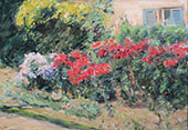 Flowers at The Gardner's House Wannsee By Max Liebermann