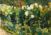 Flowers in The Garden to The Southeast By Max Liebermann
