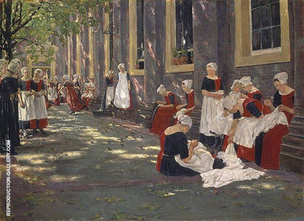 Free Period in The Amsterdam Orphanage 1881 | Oil Painting Reproduction